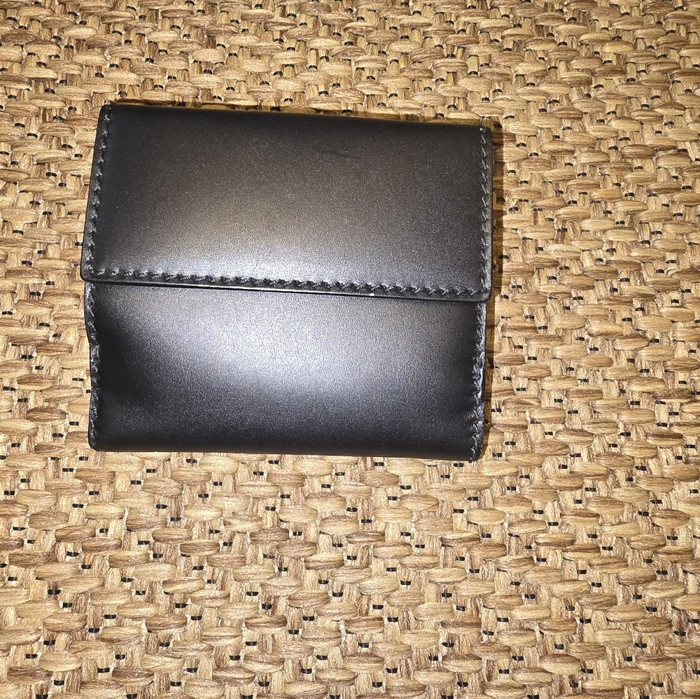 Gucci Black Leather Horse Bit Wallet